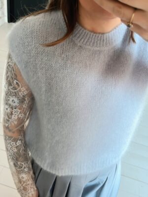 PULL MOHAIR GRIS
