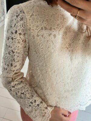 BLOUSE BRODEE ECRUE