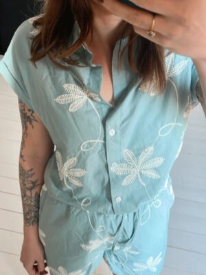 SHORT AVEC BRODERIES