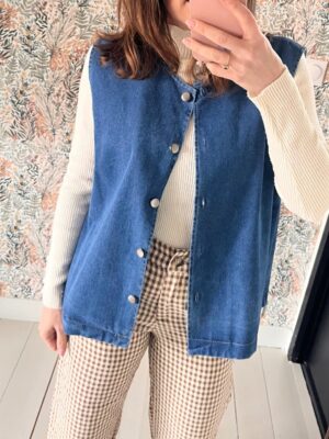 VESTE SANS MANCHES EN DENIM