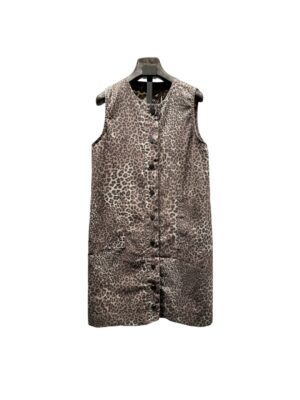 ROBE DENIM LEOPARD