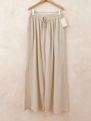 PANTALON EN GAZE DE COTON