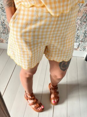 Short Vichy Jaune