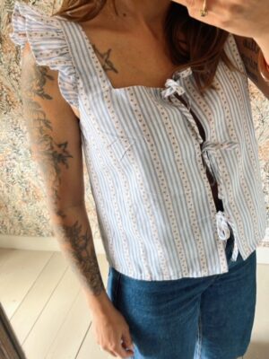 TOP BLEU LIENS A NOUER