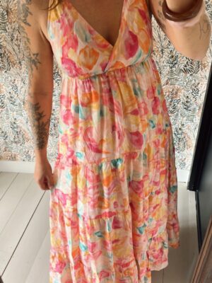 Robe Longue Fluide “Éclat d’Été” – Soie & Viscose