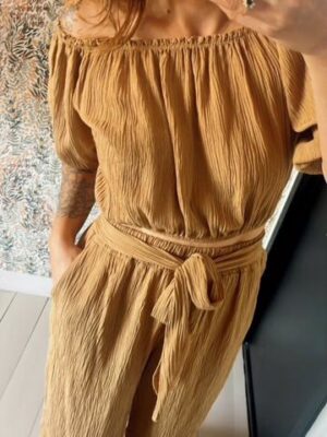 Ensemble Solène – Top & Pantalon en viscose