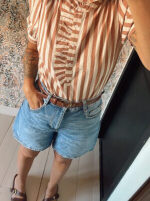 BLOUSE COULEUR CAFE