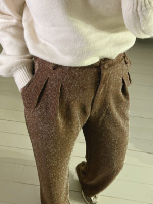 PANTALON CHOCOLAT SCINTILLANT